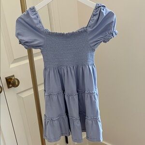 Polo by Ralph Lauren Blue Smocked Casual Dress